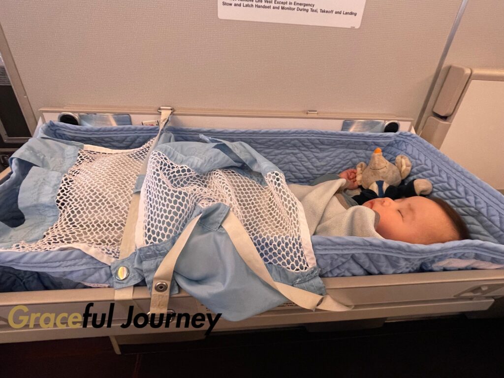 JALでリクエストしたベビーベッド