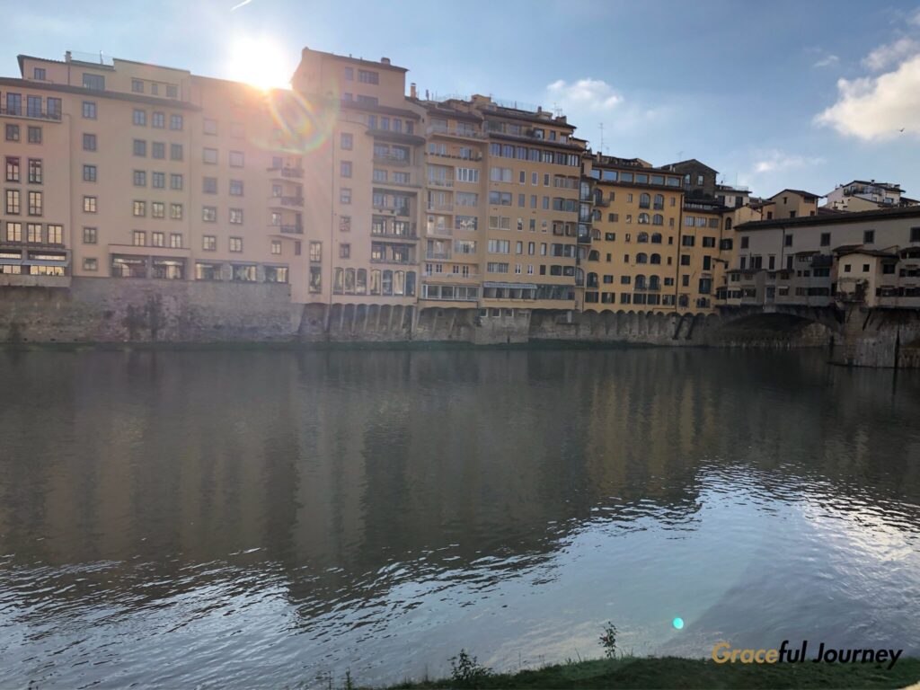 朝のウフィッツィ周辺