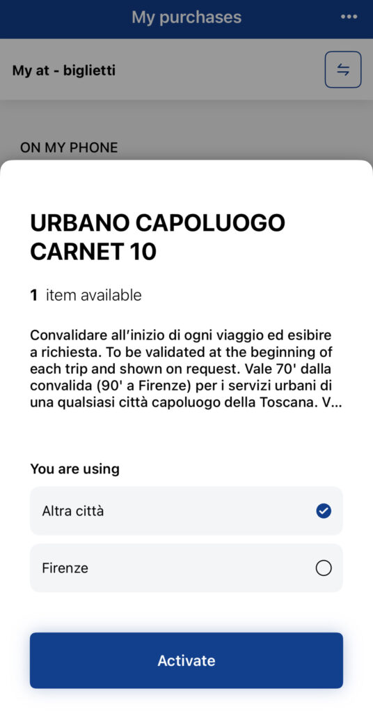 at busアクティベート